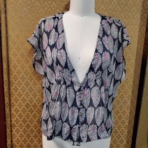 ⭐Drapey Low V Chiffon Top